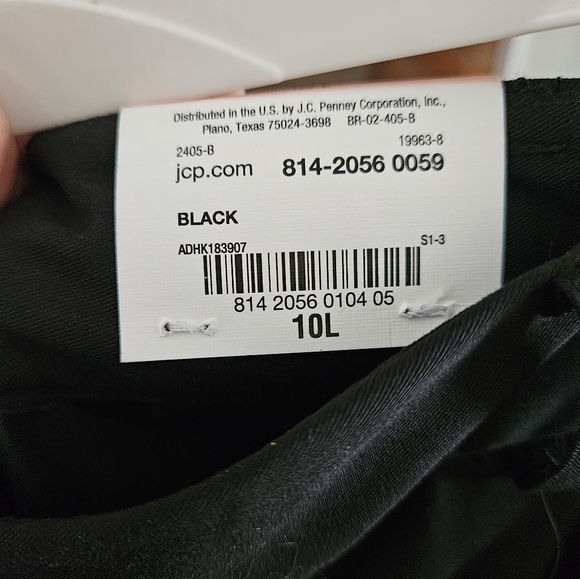 New Liz Claiborne Sophie Secretly Slender  Pants Black 10L - Picture 2 of 8